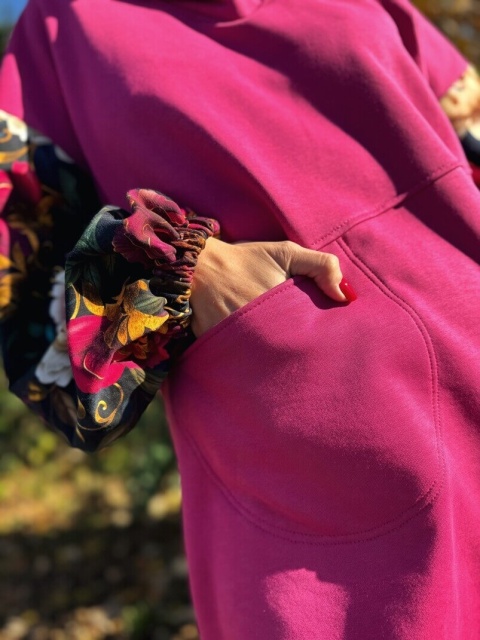 Sukienka bawełniana SOFT WHISPER Amarant