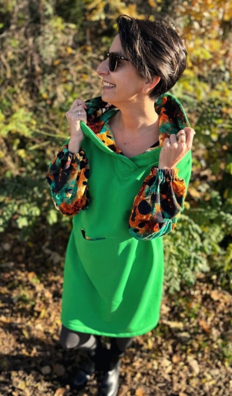 Sukienka bawełniana SOFT WHISPER Green