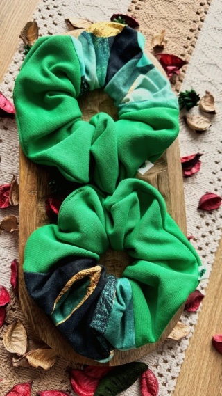 Scrunchie/Frotka XXL Green - zestaw