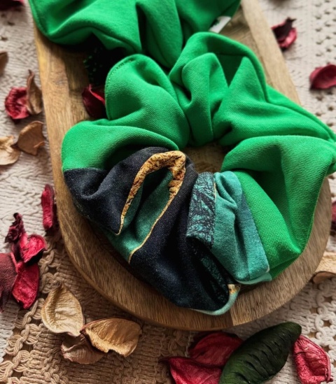Scrunchie/Frotka XXL Green - zestaw