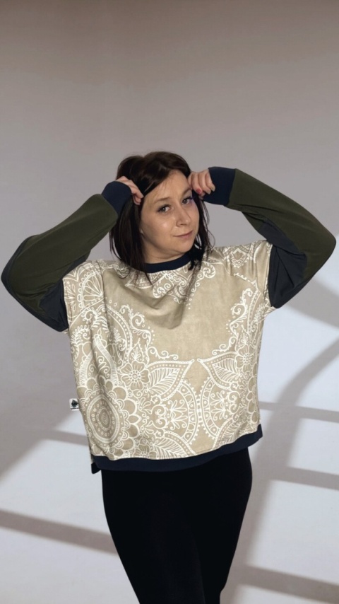 Bluza Dresowa Oversize crewneck BOTANIC SOFT