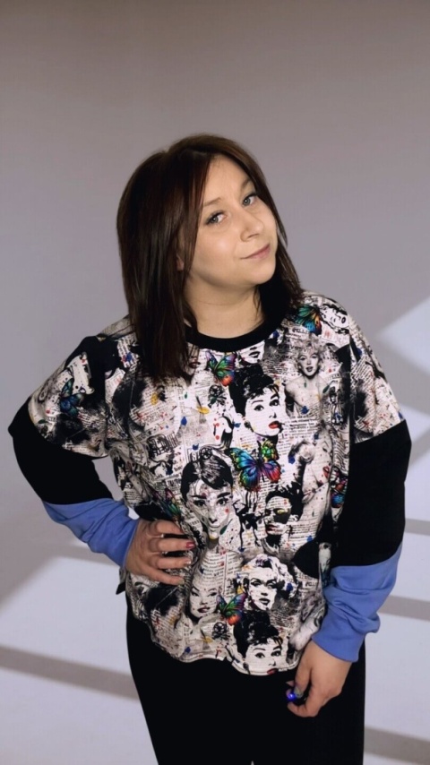 Bluza Dresowa Oversize Damska ICON POP-ART