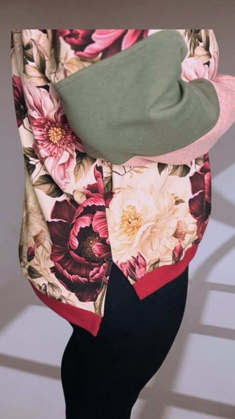 Bluza Dresowa Oversize Damska WARM FLORA