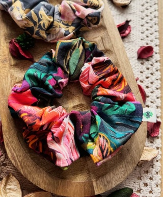 Scrunchie/Frotka MAXI Floral Mix - zestaw