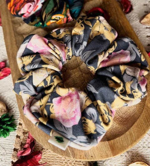 Scrunchie/Frotka MAXI Floral Mix - zestaw