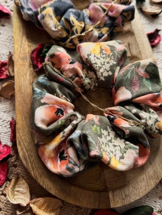 Scrunchie/Frotka MAXI Flower Mix - zestaw