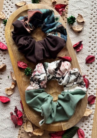 Scrunchie/Frotka MAXI MIX V - zestaw