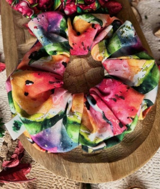 Scrunchie/Frotka MAXI Fruit Mix III - zestaw