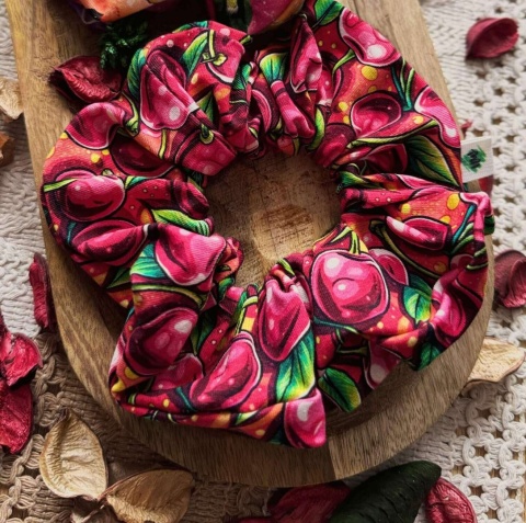 Scrunchie/Frotka MAXI Fruit Mix III - zestaw