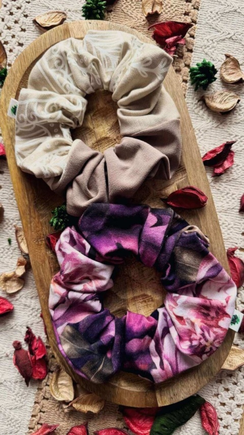 Scrunchie/Frotka MAXI Lace Mix II - zestaw