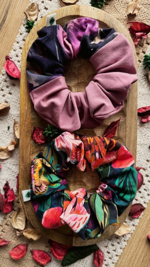 Scrunchie/Frotka MAXI MIX II - zestaw