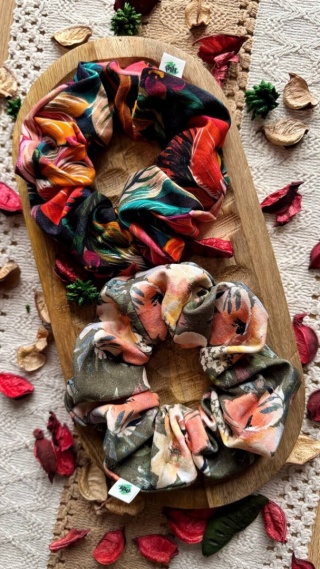 Scrunchie/Frotka MAXI MIX VII - zestaw