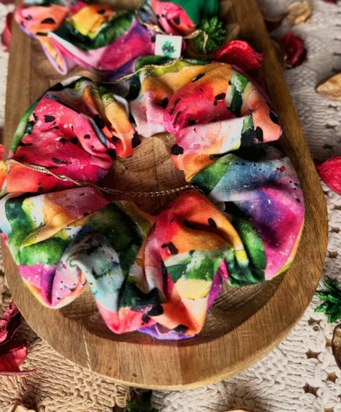 Scrunchie/ Frotka MAXI Watermelon - zestaw