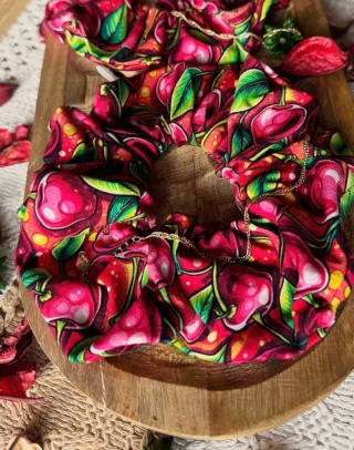 Scrunchie/Frotka MAXI Cherry - zestaw
