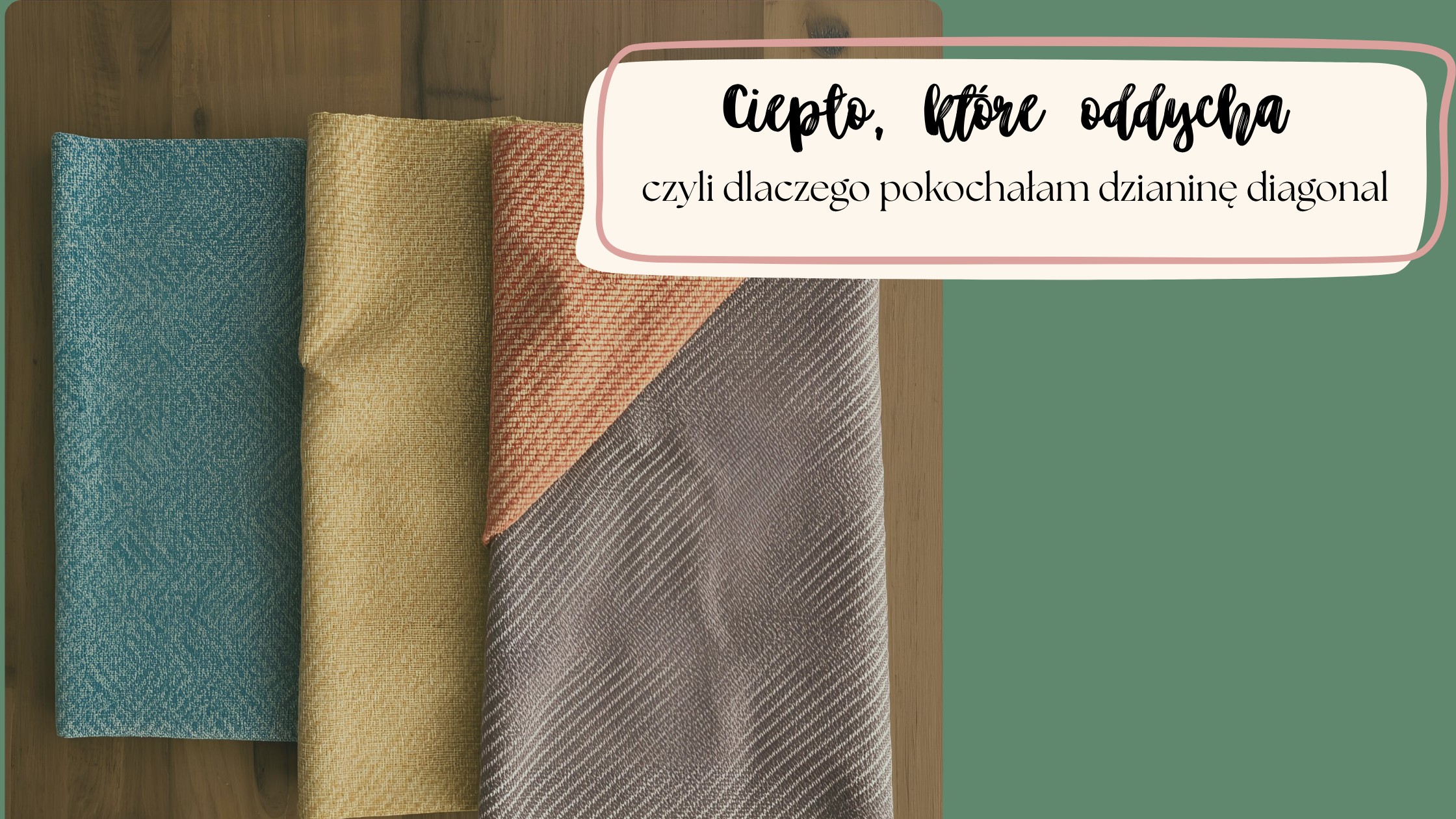 Dzianina diagonal – ciepło, które oddycha