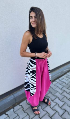 Spodnie Lniane BARRELS Pink