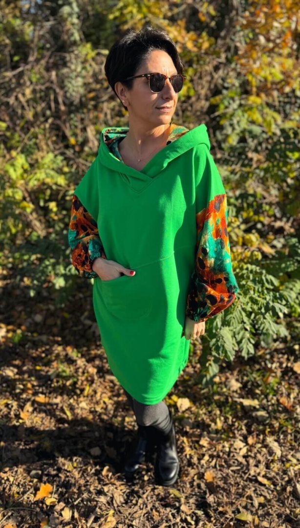 Sukienka Bawełniana SOFT WHISPER Green - obrazek 2