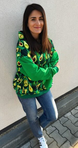 Bluza Dresowa Oversize Avokado