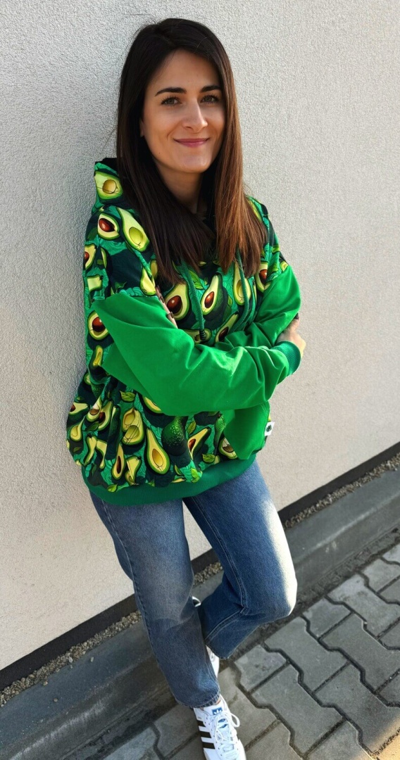 Bluza Dresowa Oversize Avokado