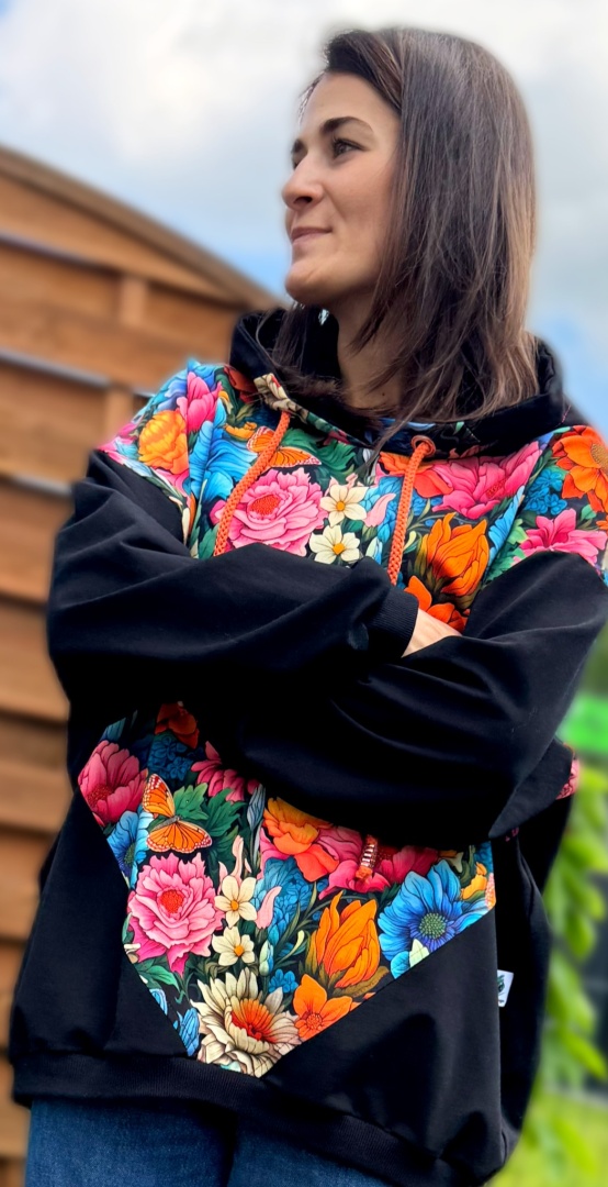 Bluza Dresowa Oversize Orange Garden