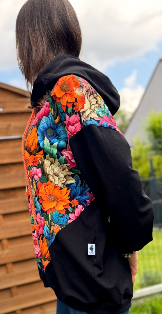 Bluza Dresowa Oversize Orange Garden - obrazek 2