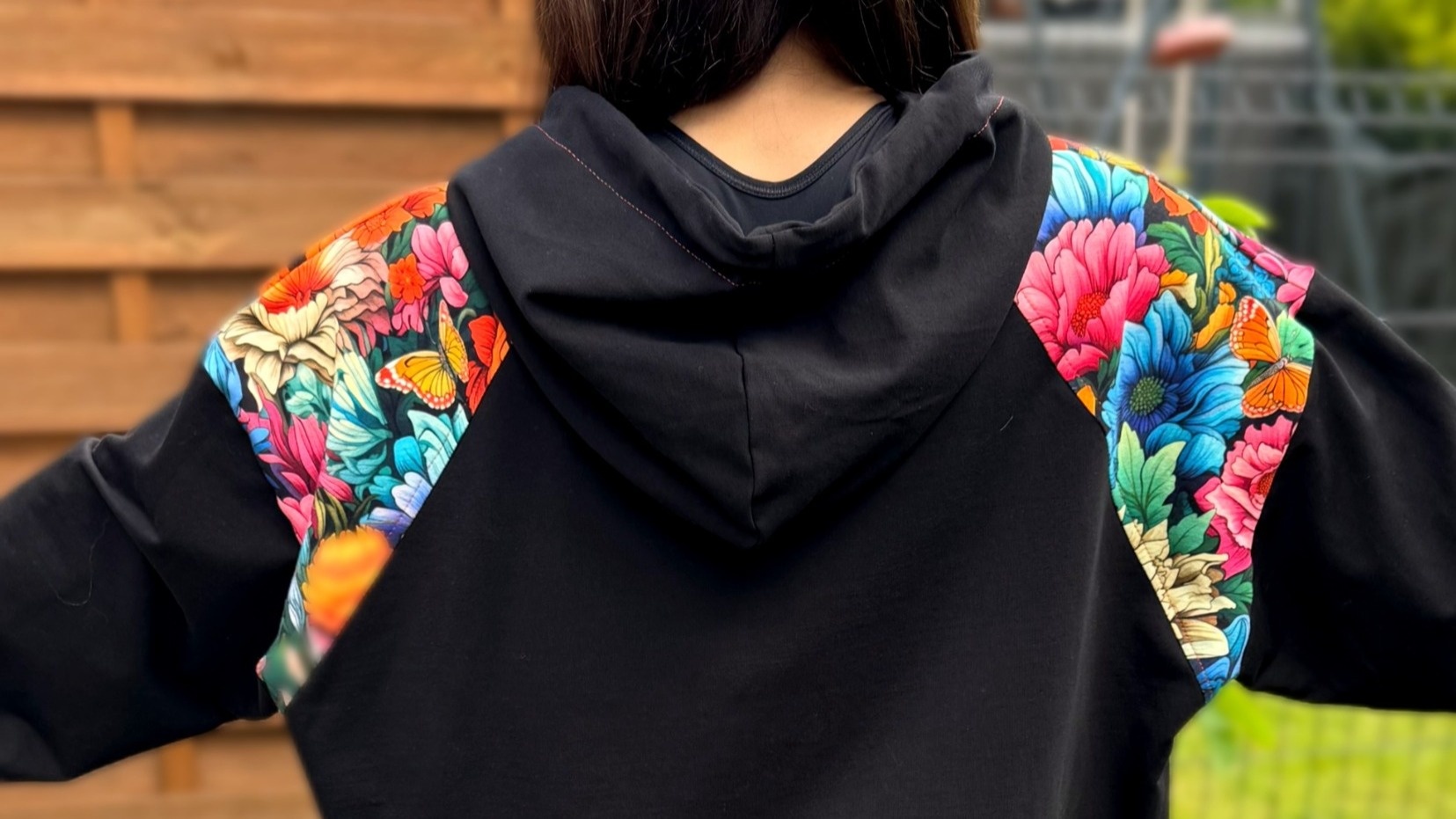 Bluza Dresowa Oversize Orange Garden - obrazek 3