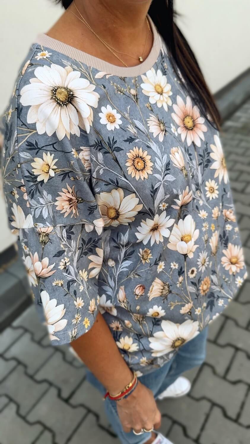 T-shirt Oversize Damski MOOD DAISY - obrazek 4