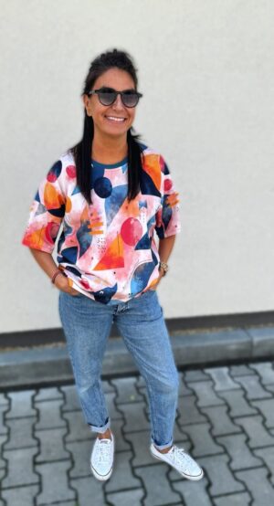 T-shirt Oversize Damski MOOD COLOR RHYTHM